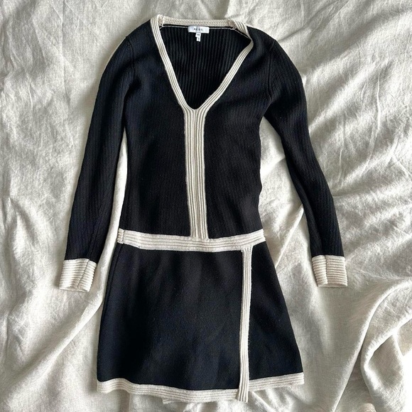 Reiss Ellie Colour Block Knitted Dress - Picture 8 of 10